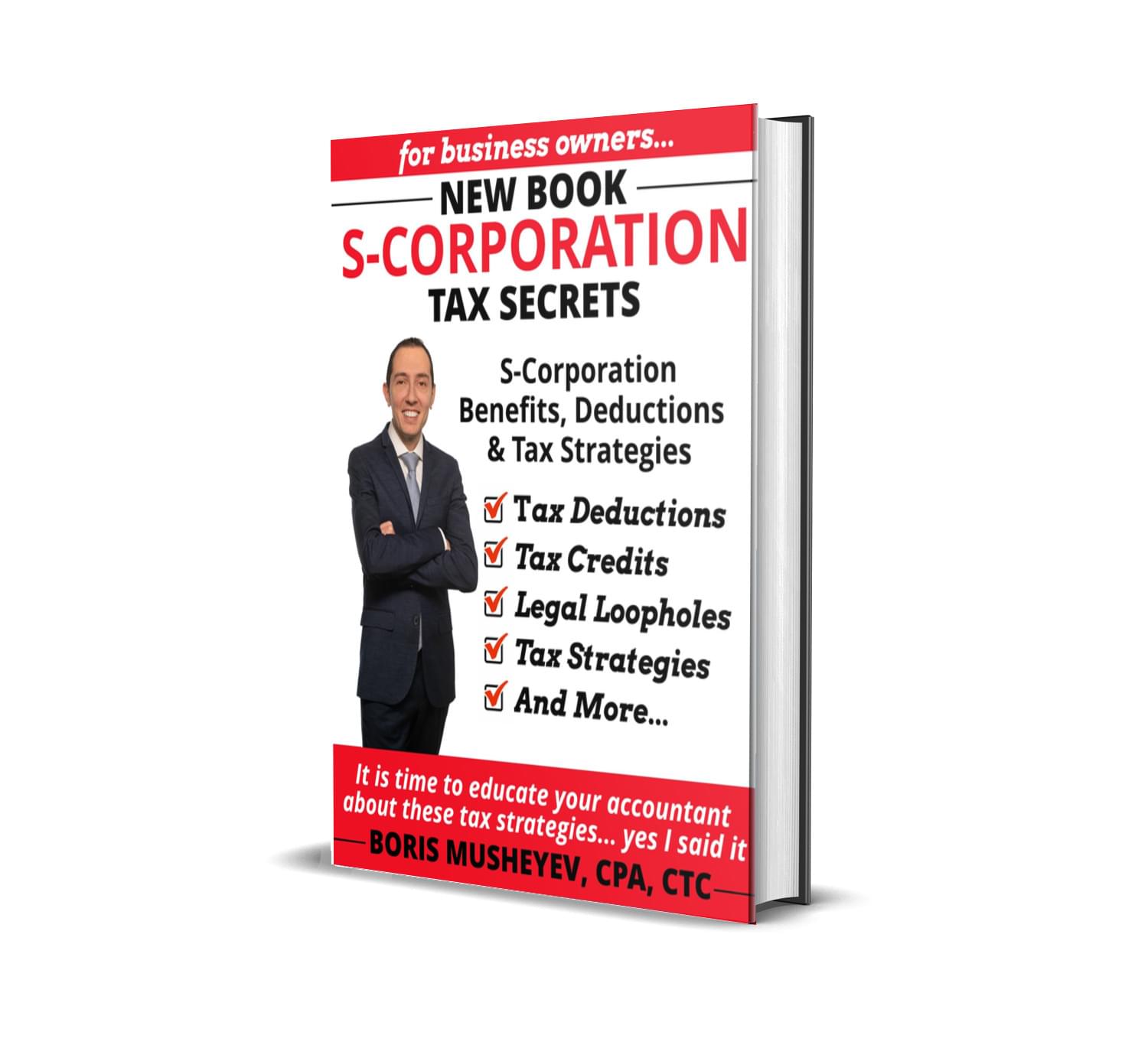 New SCorp Tax Benefits, Deductions & Strategies Book